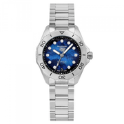 Tag Heuer Aquaracer Professional 200 Automatic Diamond Blue Dial Silver Steel Strap Watch for Women - WBP2411.BA0622