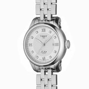 Tissot Le Locle Lady Automatic Diamonds Silver Dial Silver Steel Strap Watch For Women - T006.207.11.036.00