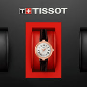 Tissot Bellissima Small Lady White Dial Brown Leather Strap Watch For Women - T126.010.36.013.00