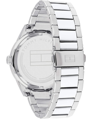 Tommy Hilfiger Austin Blue Dial Silver Steel Strap Watch for Men - 1791640