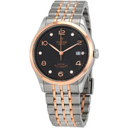 Tudor 1926 Automatic Diamonds Black Dial Two Tone Steel Strap Watch for Men - M91651-0004