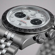 Tudor Black Bay Chrono Silver Dial Silver Steel Strap Watch for Men - M79360N-0014