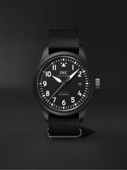 IWC Pilot Watch Chronograph Top Gun Edition Black Dial Black Nylon Strap Watch for Men - IW326901