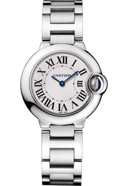 Cartier Ballon Bleu De Cartier Silver Dial Silver Steel Strap Watch for Men - WSBB0049