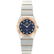 Omega Constellation Quartz Diamonds Blue Dial Two Tone Steel Strap Watch for Women - 131.20.25.60.53.002