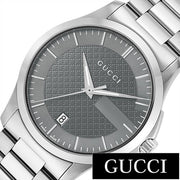 Gucci G Timeless Grey Dial Silver Steel Strap Watch For Men - YA126441