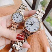 Tissot T Classic Carson Quartz White Dial Two Tone Steel Strap Watch for Men - T085.410.22.013.00
