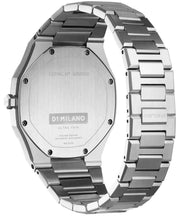 D1 Milano Ultra Thin Fir Green Dial Silver Steel Strap Watch for Men - D1-UTBJ34